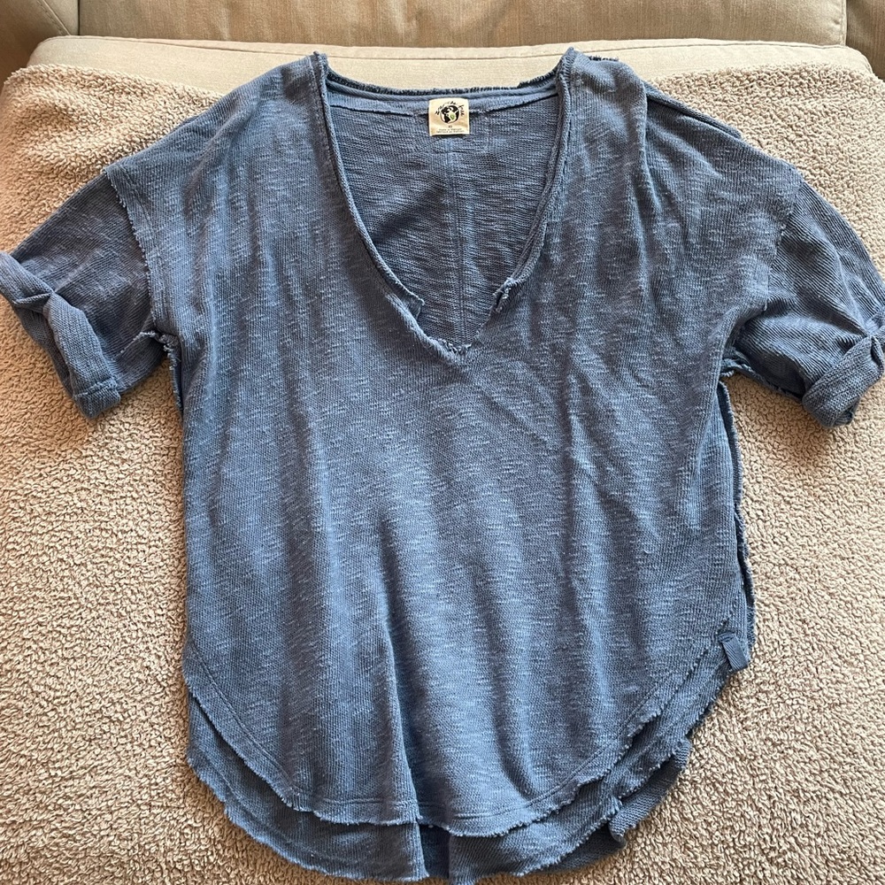NWOT Free People Knit Short Sleeve Top - XS